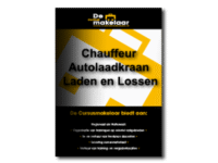 Chauffeur Autolaadkraan Laden en Lossen